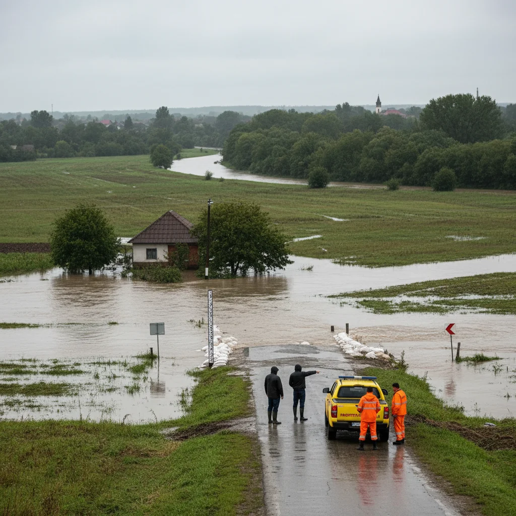 Avertizare hidrologică în Timișoara: cod galben de inundații pe râuri din județul Timiș
