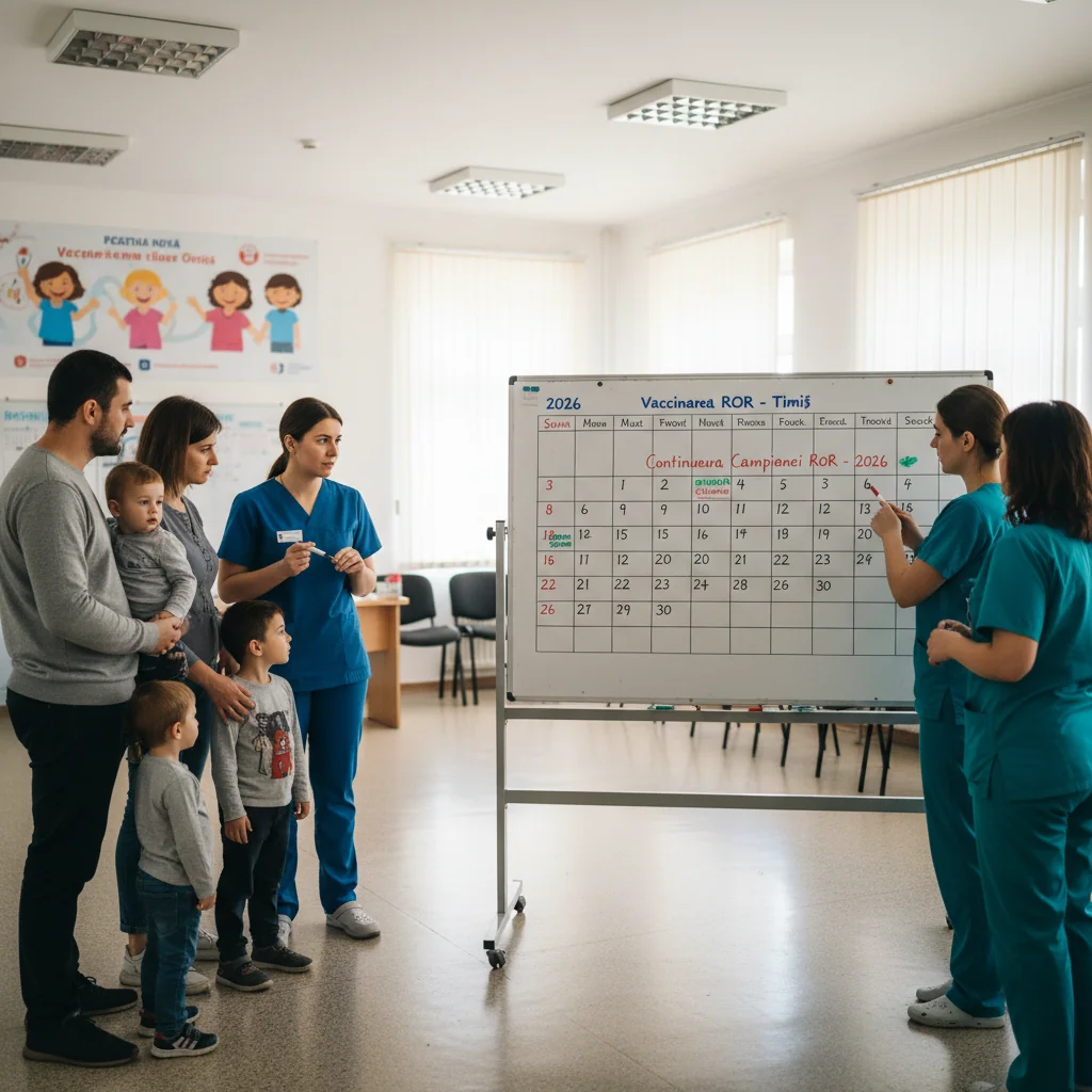 Campania de vaccinare ROR continuă în 2026 la Timișoara, după peste 9.500 de doze administrate în Timiș