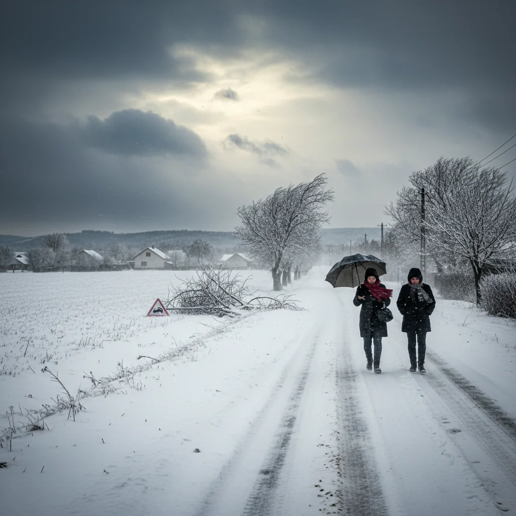 Cod galben de ninsori și polei la Timișoara: avertizare meteo pentru întreg județul Timiș
