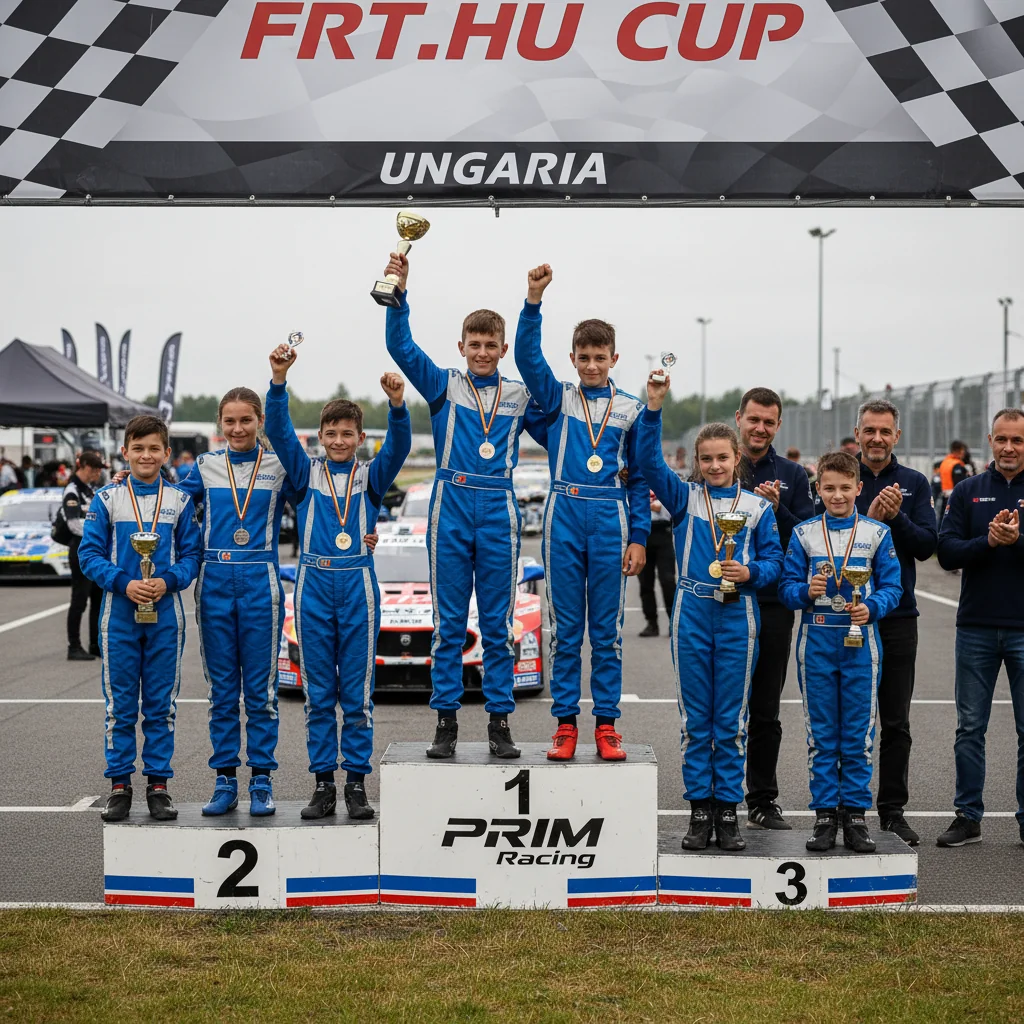Copiii de la PRIM Racing din Timișoara domină podiumul FRT.hu Cup 2026 în Ungaria