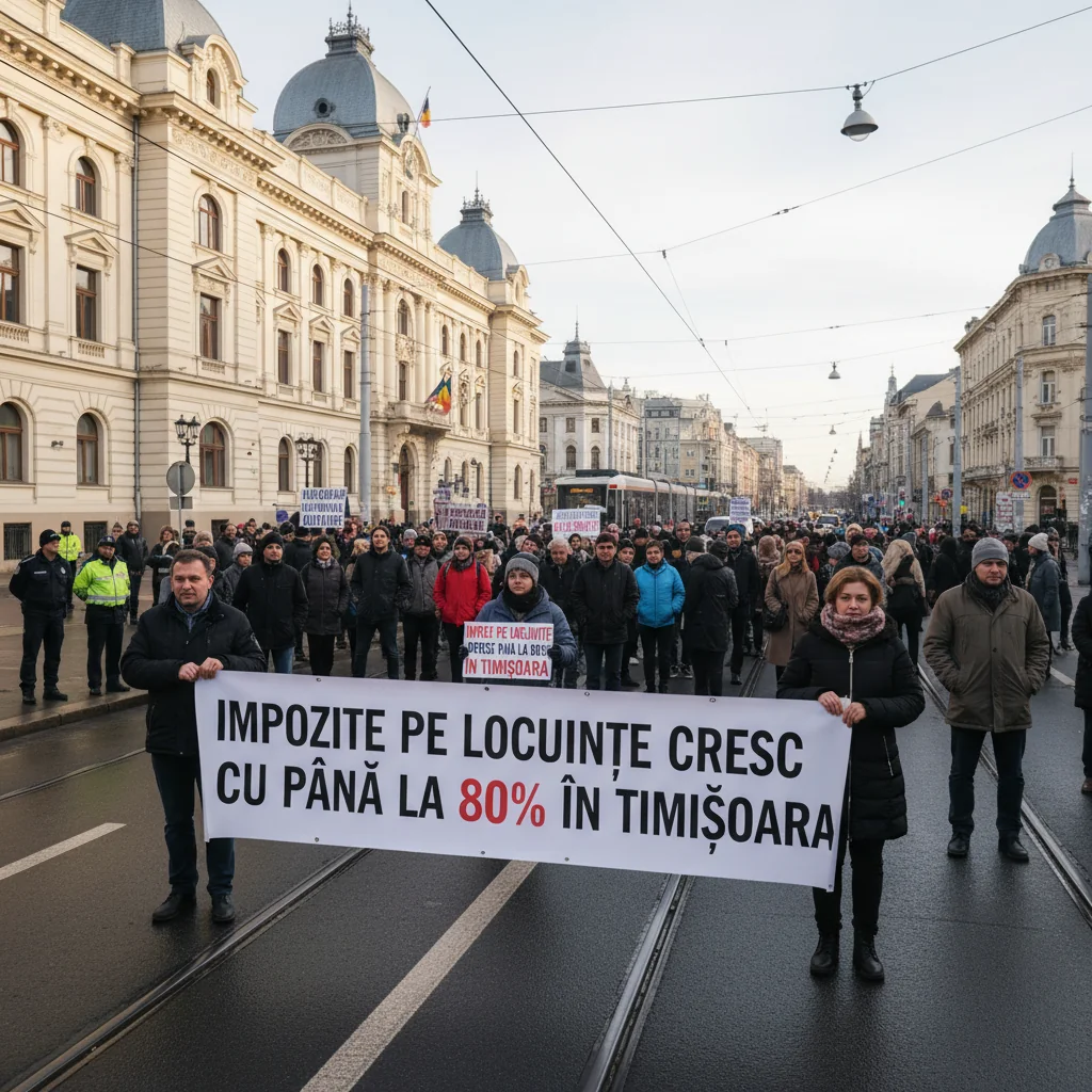 Impozitele pe locuințe cresc cu până la 80% în Timișoara, din 19 ianuarie