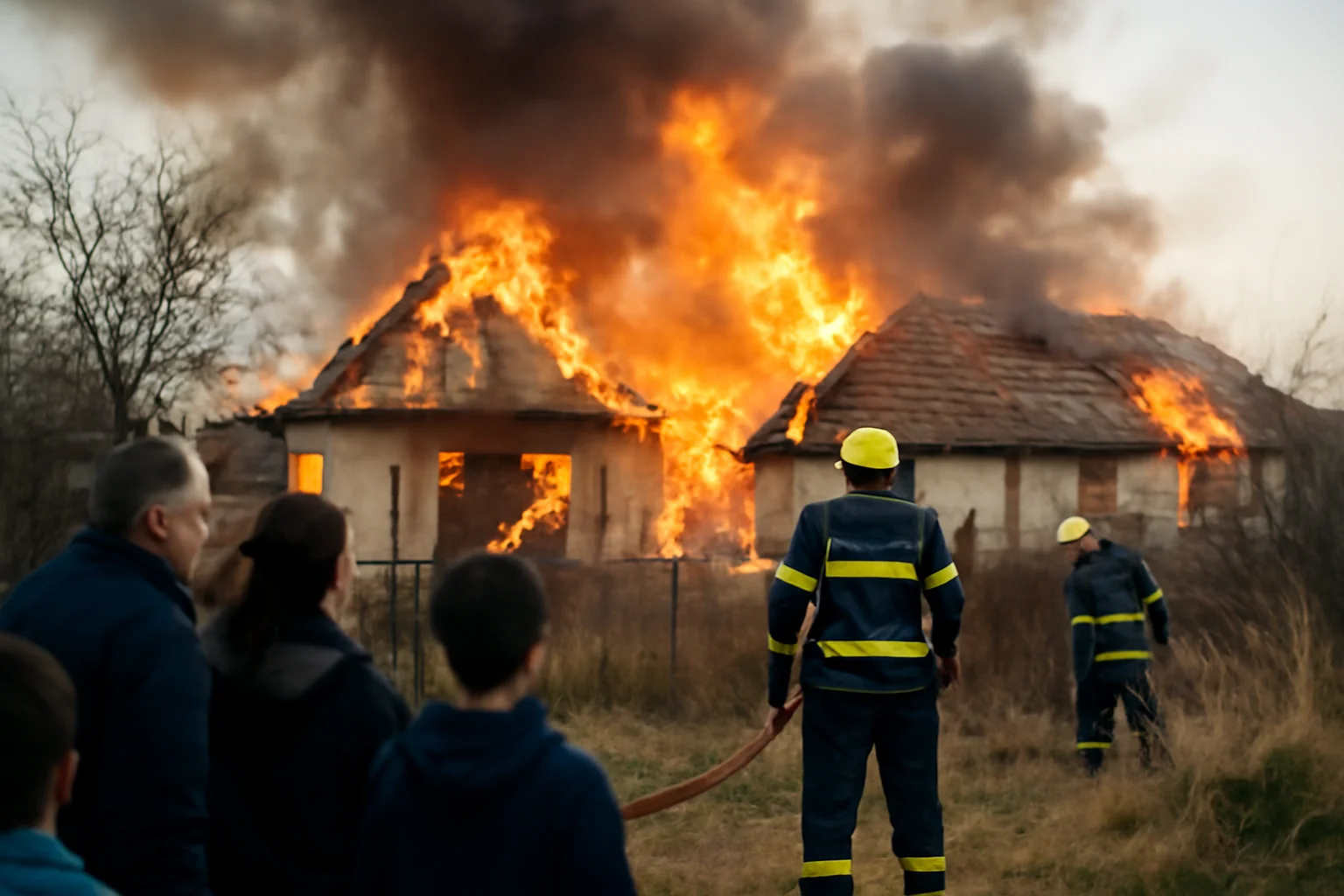 Incendiu la Remetea Mare, lângă Timișoara: două case afectate și risc de extindere
