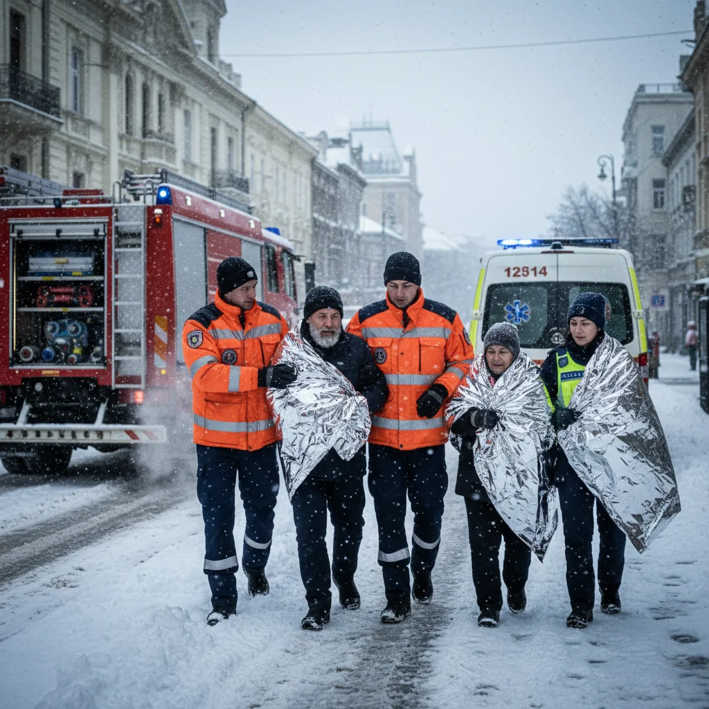 Intervenții pe ger în Timișoara și județul Timiș: trei persoane salvate de la hipotermie în condiții de cod galben