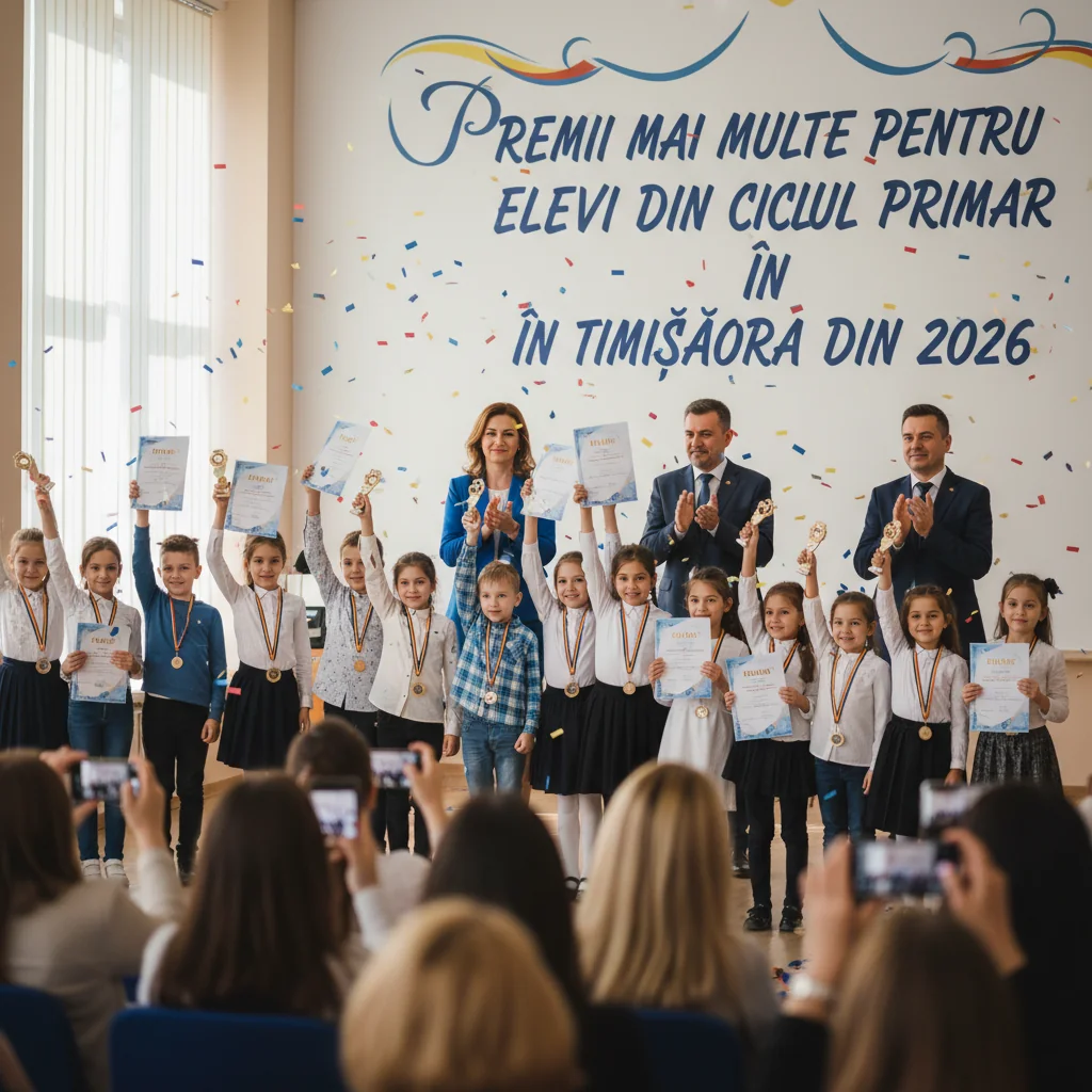 Mai multe premii pentru elevii din ciclul primar din Timișoara, începând cu 2026