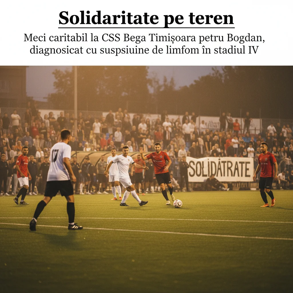 Meci caritabil la CSS Bega Timișoara pentru Bogdan, tânărul cu suspiciune de limfom în stadiul IV