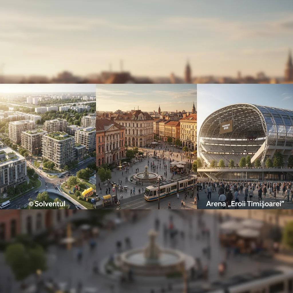 Planurile de investiții ale Primăriei Timișoara pentru 2026: Solventul, Piața Traian și Arena „Eroii Timișoarei”