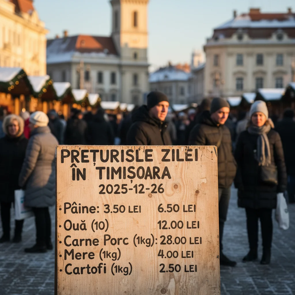 Prețurile zilei în Timișoara – 2025-12-26
