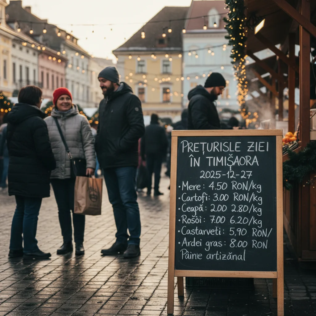 Prețurile zilei în Timișoara – 2025-12-27