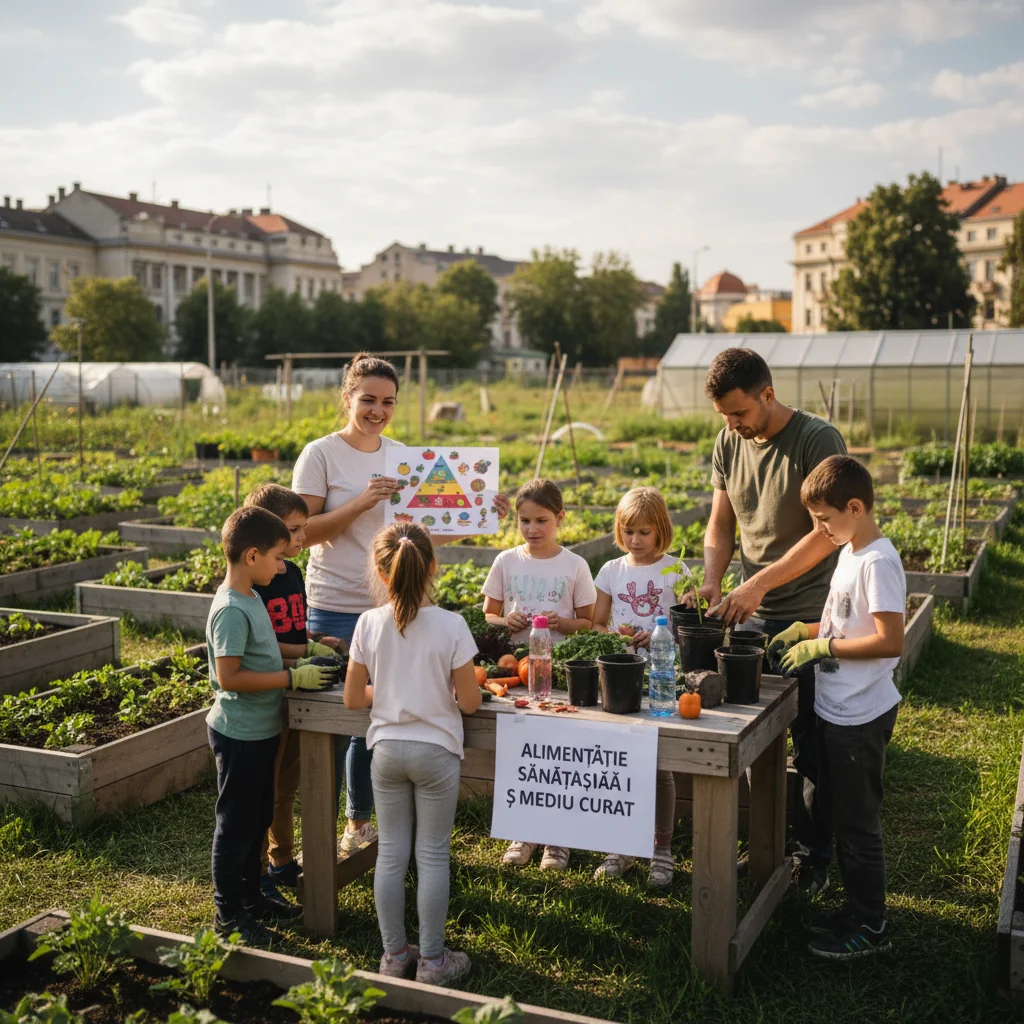 Program educațional la Timișoara: elevii învață despre alimentație sănătoasă și protejarea mediului