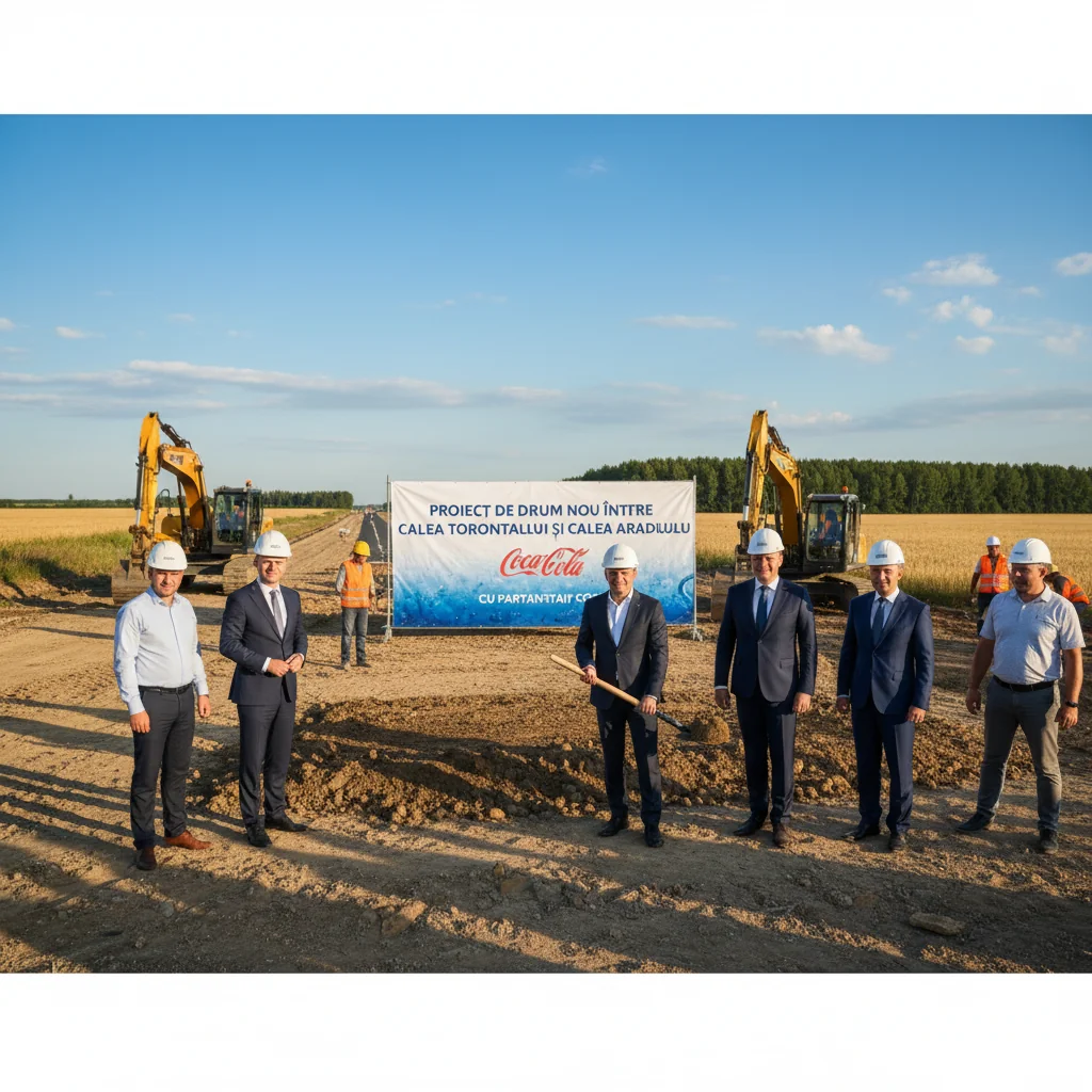 Proiect nou de drum între Calea Torontalului și Calea Aradului anunțat la Timișoara, cu sprijin Coca-Cola HBC România