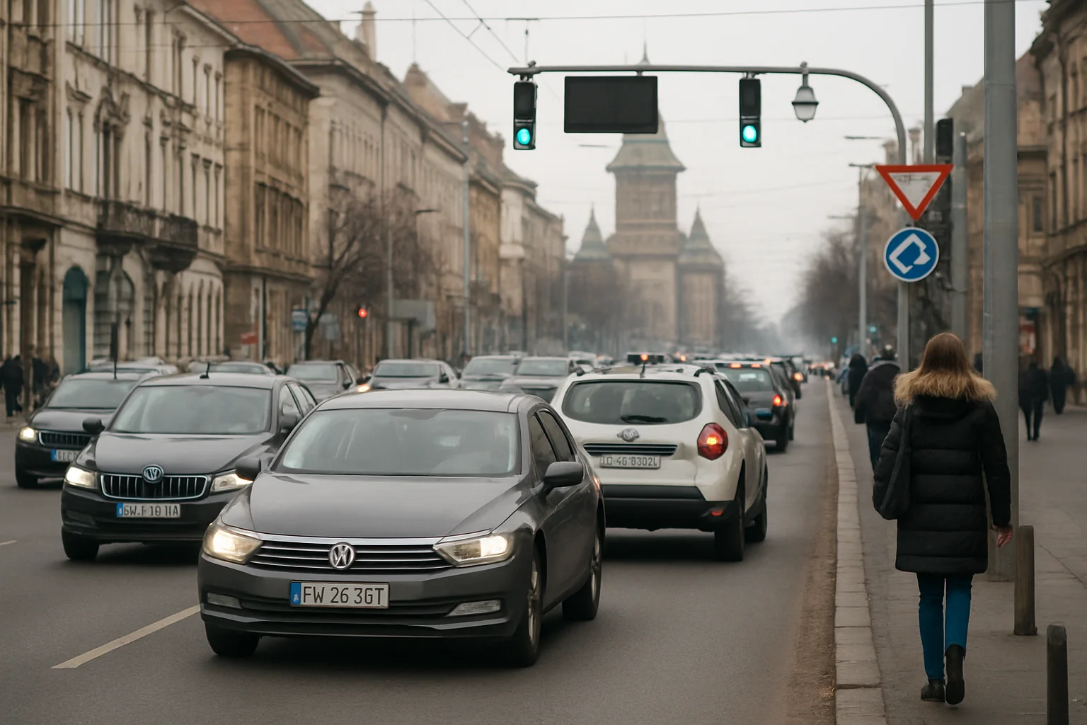 Situația traficului și recomandări de circulație în Timișoara, 2026-01-12