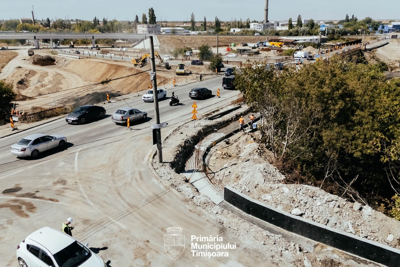 Slavici–Polonă: 75% la forajele peste CFR și trafic schimbat din 21 septembrie