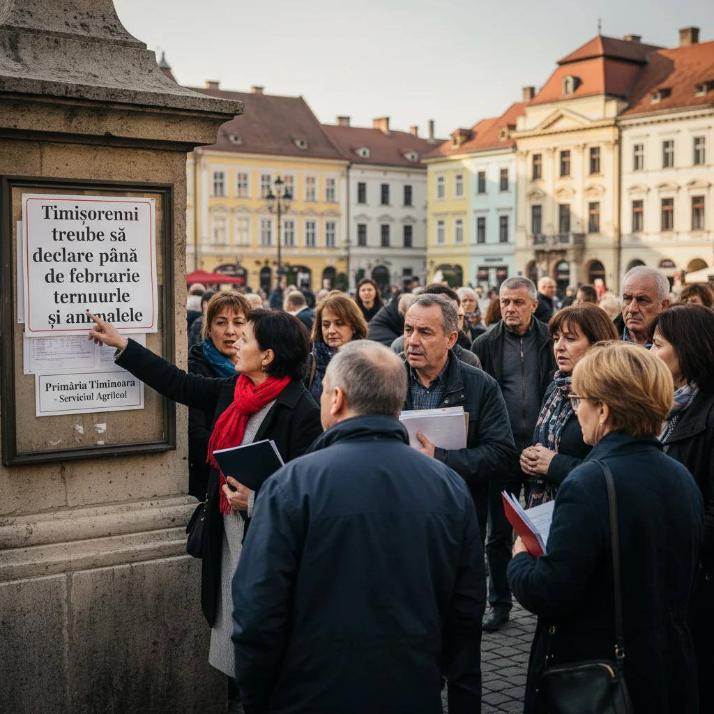 Timișorenii, obligați să declare până la 29 februarie terenurile și animalele în registrul agricol