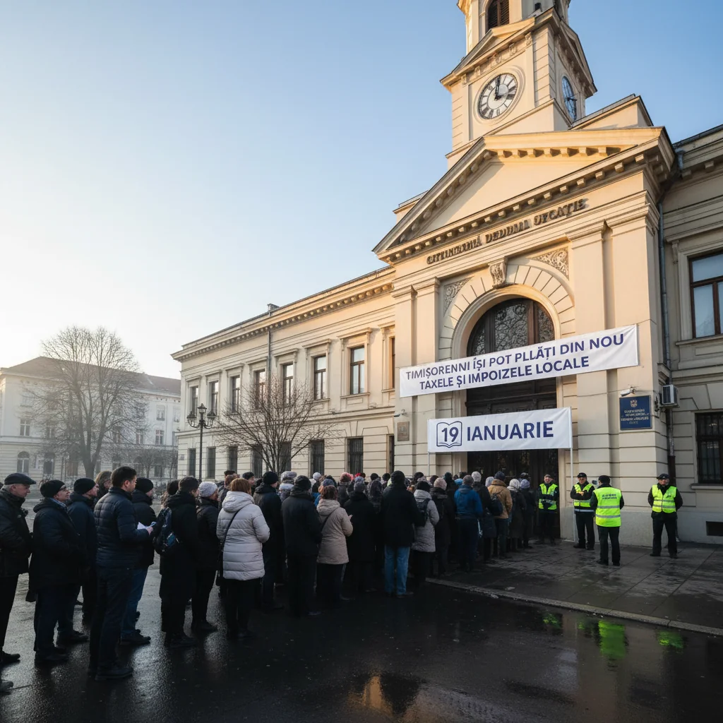 Timișorenii pot relua plata taxelor și impozitelor locale din 19 ianuarie