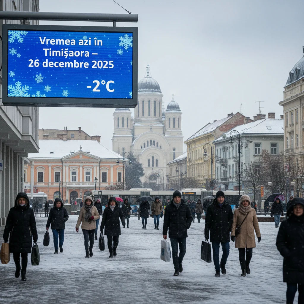 Vremea azi în Timișoara – 26 decembrie 2025
